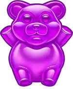 Purple gummy bear symbol