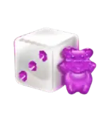 Dice Purple Bear symbol